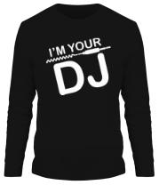 Мужская футболка длинный рукав I'm your DJ фото