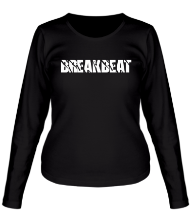 Женская футболка длинный рукав Breakbeat
