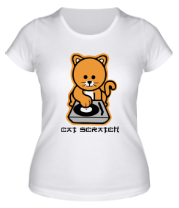 Женская футболка Cat scratch фото