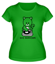 Женская футболка Cat scratch фото