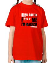 Детская футболка David Guetta Fuck me I'm Famous фото