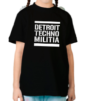 Детская футболка Detroit techno militia фото