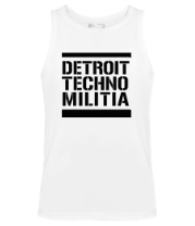 Мужская майка Detroit techno militia фото