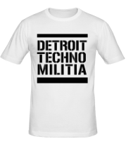 Мужская футболка Detroit techno militia фото