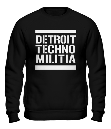 Толстовка без капюшона Detroit techno militia