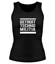 Женская майка борцовка Detroit techno militia фото