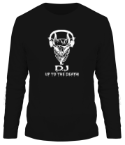 Мужская футболка длинный рукав DJ - Up to the death фото