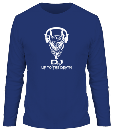 Мужская футболка длинный рукав DJ - Up to the death
