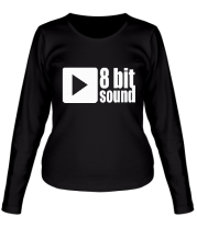 Женская футболка длинный рукав 8bit sound фото