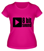 Женская футболка 8bit sound фото
