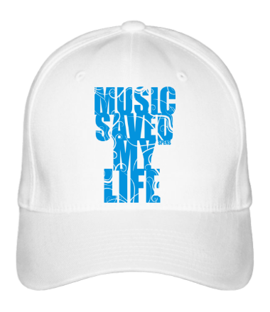 Бейсболка Music saved my life