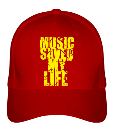 Бейсболка Music saved my life