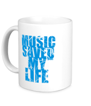 Кружка Music saved my life фото