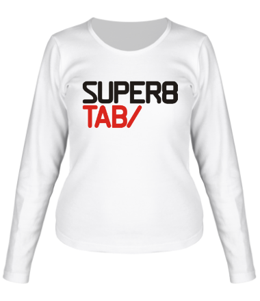 Женская футболка длинный рукав Super tab