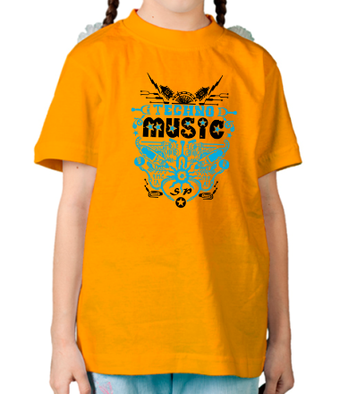 Детская футболка Techno Music