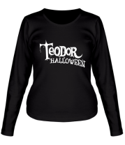 Женская футболка длинный рукав Teodor halloween фото