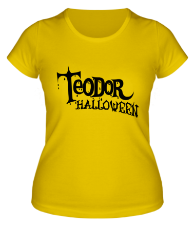 Женская футболка Teodor halloween
