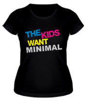 Женская футболка The Kids want minimal фото
