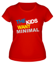 Женская футболка The Kids want minimal фото