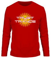 Мужская футболка длинный рукав Trust in trance фото