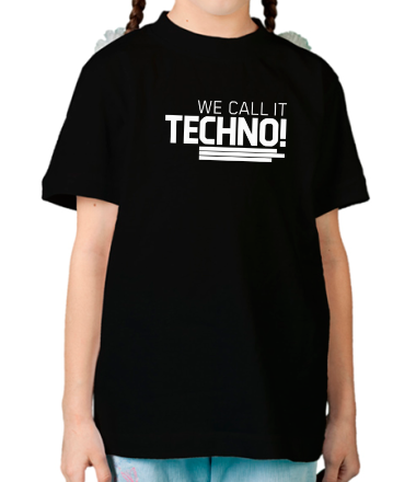 Детская футболка We call it Techno