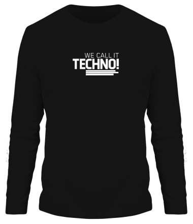 Мужская футболка длинный рукав We call it Techno