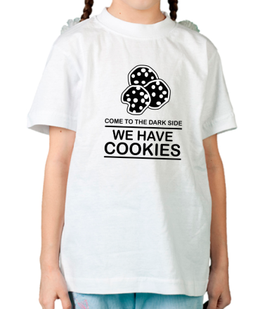 Детская футболка Come to DS we have Cookies