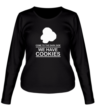 Женская футболка длинный рукав Come to DS we have Cookies