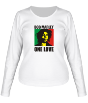 Женская футболка длинный рукав Боб Марли фото