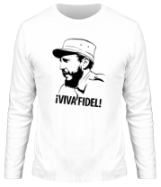 Мужская футболка длинный рукав Фидель Кастро фото