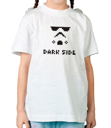 Детская футболка Dark side pixels