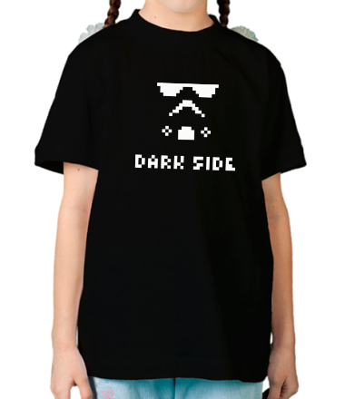 Детская футболка Dark side pixels