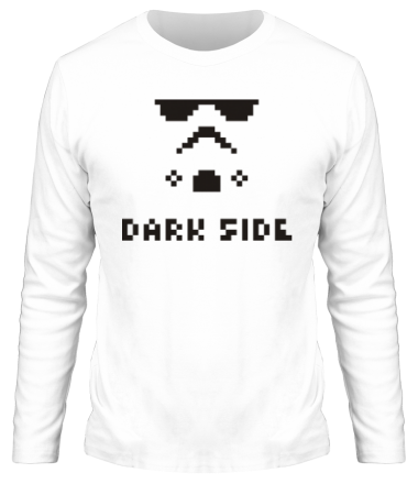 Мужская футболка длинный рукав Dark side pixels