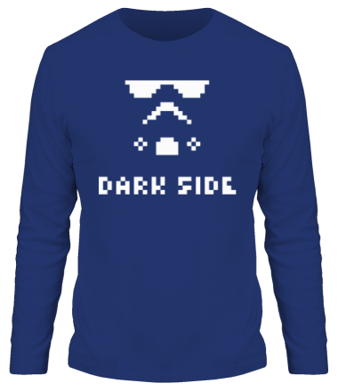 Мужская футболка длинный рукав Dark side pixels