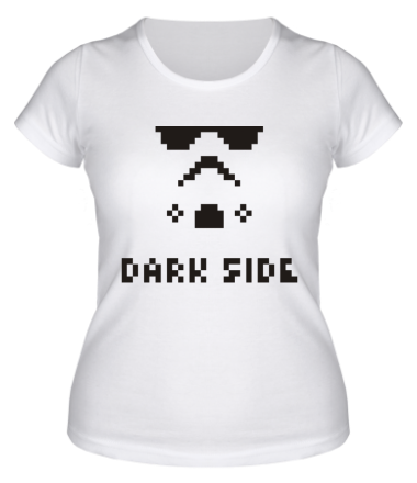 Женская футболка Dark side pixels