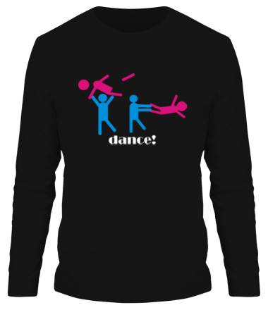 Мужская футболка длинный рукав Dance