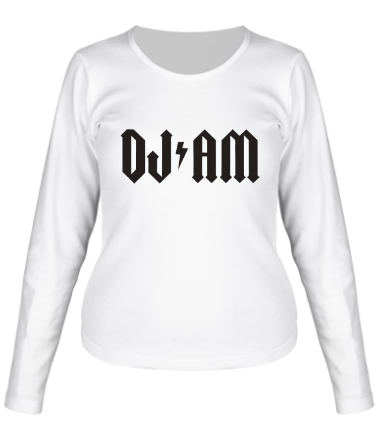 Женская футболка длинный рукав Dj Am