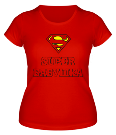 Женская футболка Супер бабушка