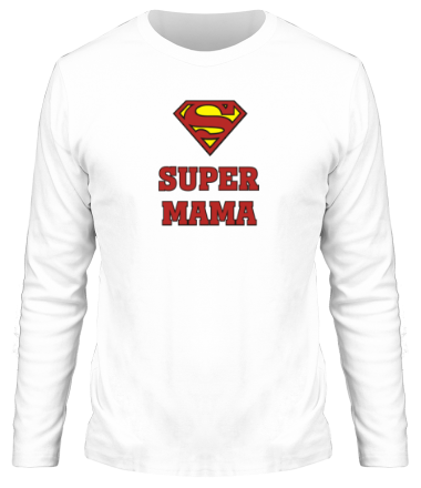 Мужская футболка длинный рукав Super Мама