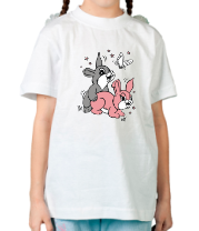 Детская футболка Счастливые кролики фото
