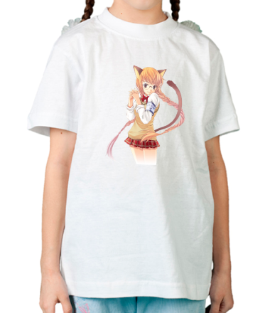 Детская футболка Аниме девушка школьница