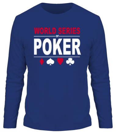 Мужская футболка длинный рукав World series of poker