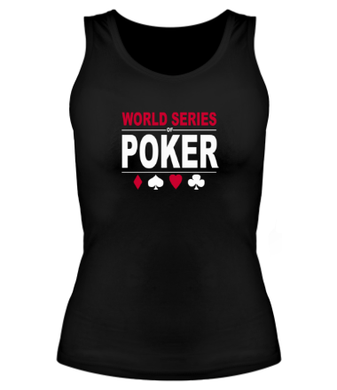 Женская майка борцовка World series of poker