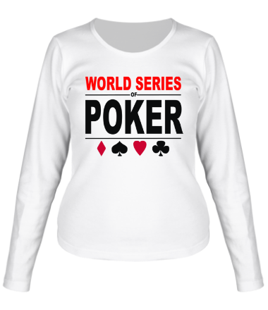 Женская футболка длинный рукав World series of poker