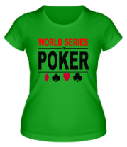 Женская футболка World series of poker фото
