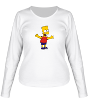 Женская футболка длинный рукав Барт фото