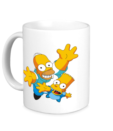 Кружка Гомер и Барт