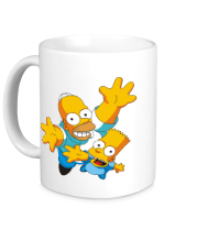 Кружка Гомер и Барт фото