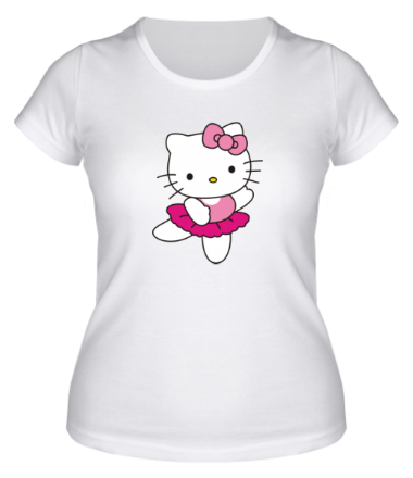 Женская футболка Китти танцует