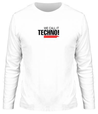 Мужская футболка длинный рукав We call it Techno 